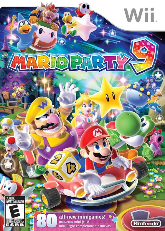 Mario Party 9 Wii Box Art and Teaser Trailer is Over the Rainbow