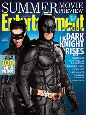 The Dark Knight Rises EW Cover Graced by a Cat and Bat