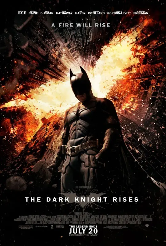 The Dark Knight Rises Fiery Poster and TV Spot Unleashed