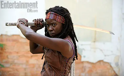 First Look: AMC's The Walking Dead Michonne with Katana Revealed