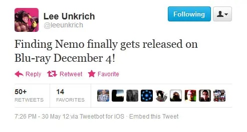 Finding Nemo Blu-ray 3D Release Date is December 4