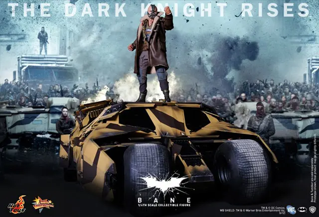 The Dark Knight Rises Bane and His Tumbler Revealed