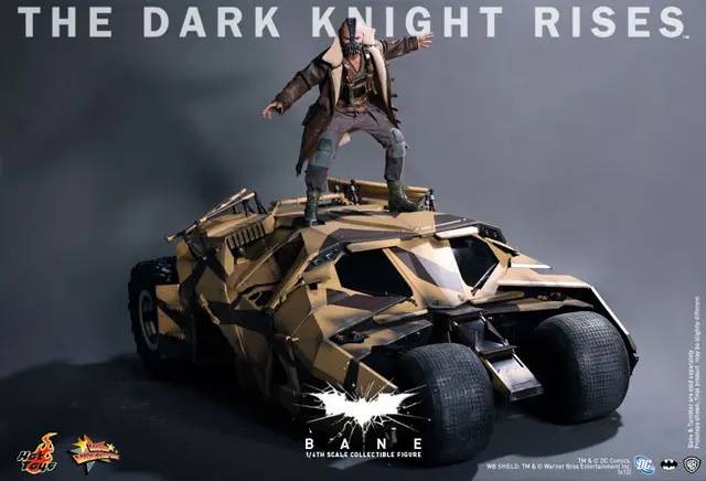 The Dark Knight Rises Bane and His Tumbler Revealed