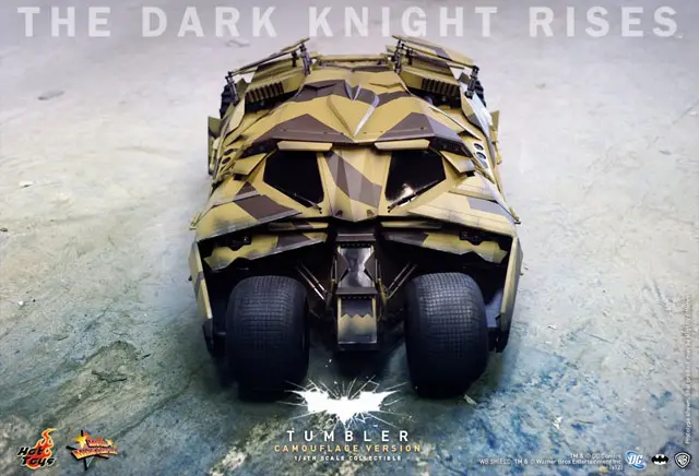 The Dark Knight Rises Bane and His Tumbler Revealed