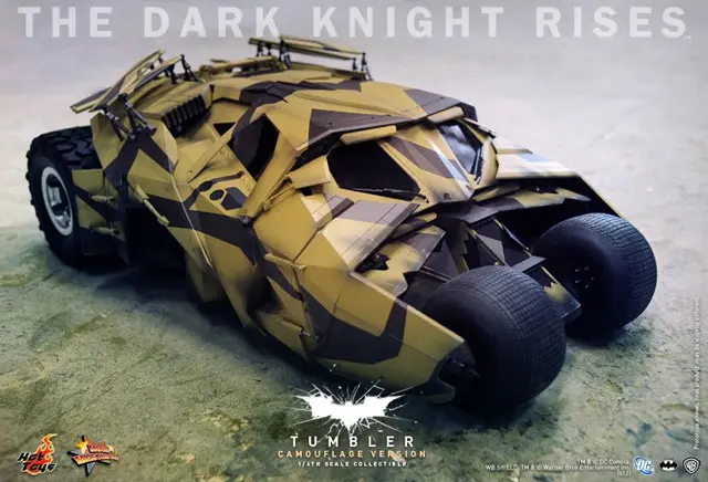 The Dark Knight Rises Bane and His Tumbler Revealed