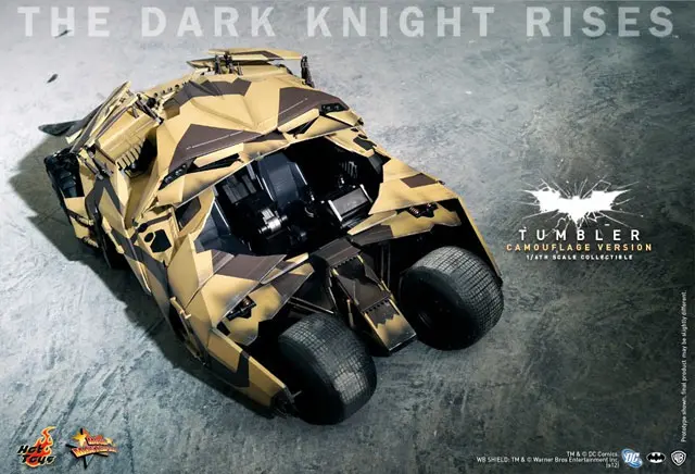 The Dark Knight Rises Bane and His Tumbler Revealed