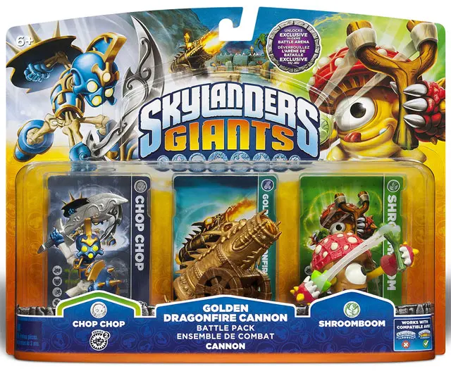 Skylanders Giants Gamestop Exclusive Golden Dragonfire Cannon Battle Pack Revealed