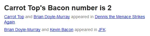 Six Degrees of Kevin Bacon Now a Google Search Engine Game