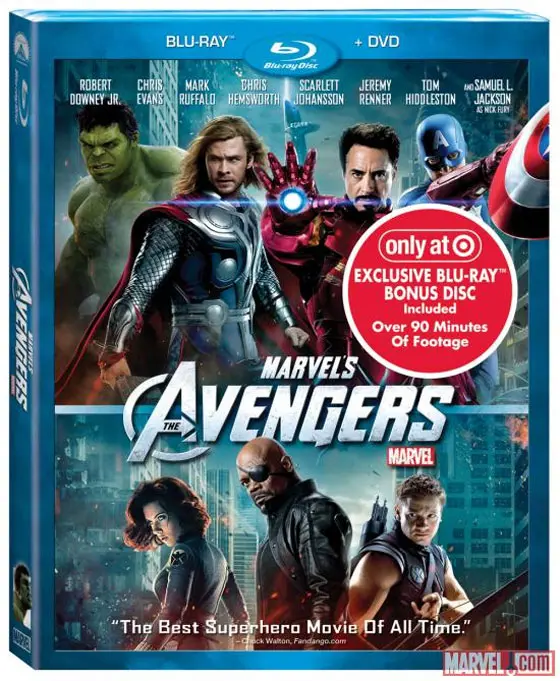 Target Gets Exclusive The Avengers Blu-ray with Extra Bonus Features