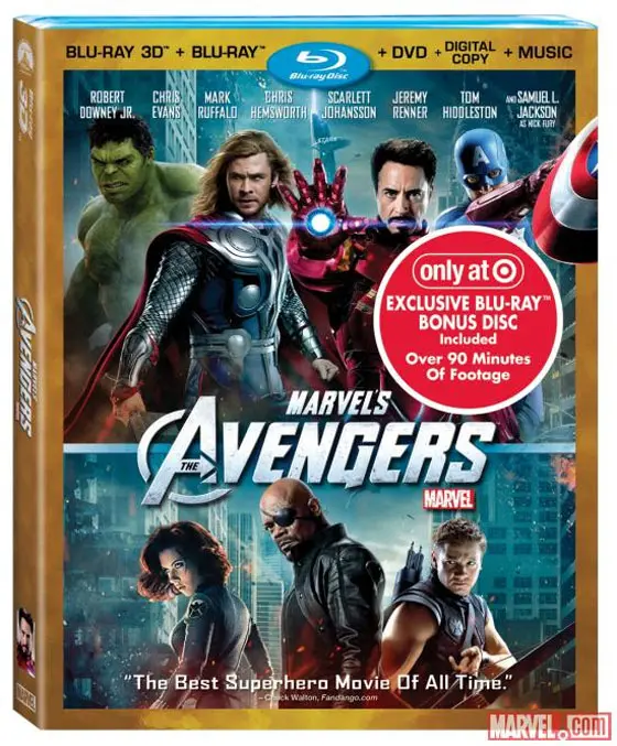 Target Gets Exclusive The Avengers Blu-ray with Extra Bonus Features