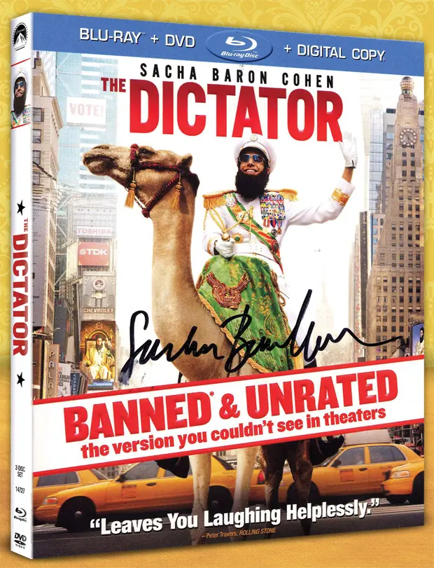 Contest: Win The Dictator Blu-ray Autographed by Sasha Baron Cohen