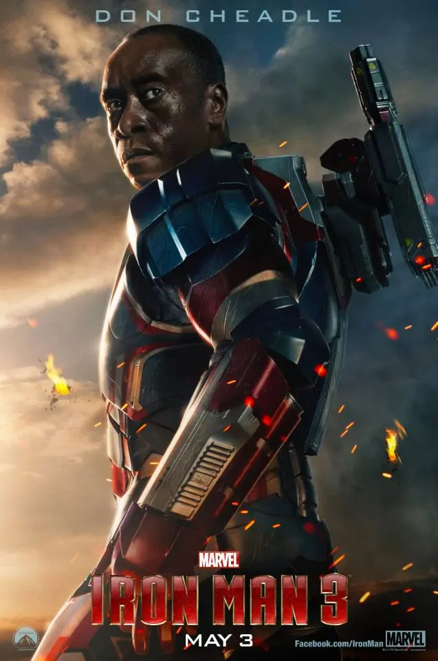 Iron Patriot Means Business in New Iron Man 3 Poster