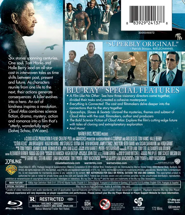 Cloud Atlas Blu-ray Release Date is May 14