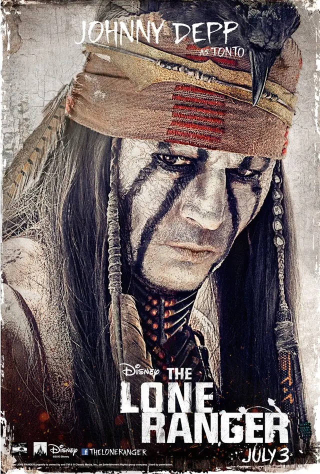 The Lone Ranger Johnny Depp and Armie Hammer Posters Ride In, Trailer Tomorrow Afternoon