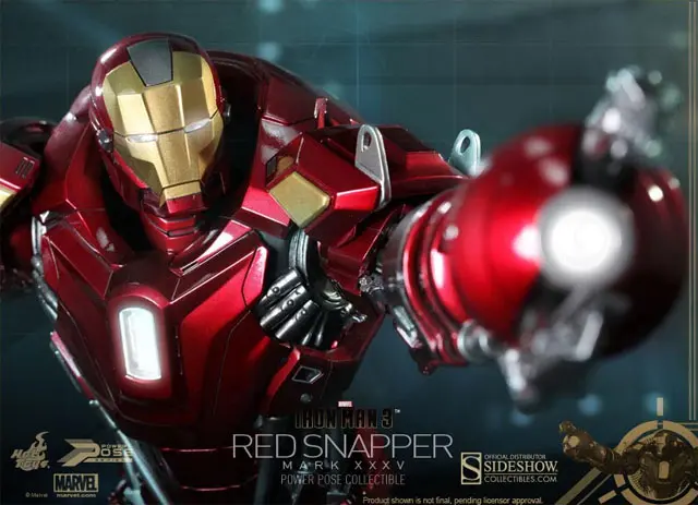 Hot Toys Iron Man 3 Red Snapper Mark XXXV Power Pose Pre-Order Live