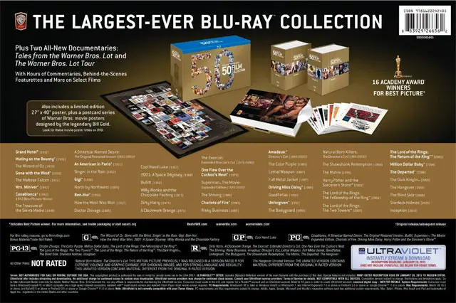 Blu-ray Deal of the Week: Best of Warner Bros. 50 Film Collection for $185