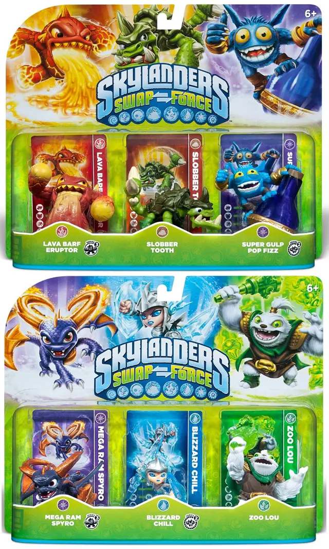 Skylanders Swap Force Wave 1 Characters and Store Exclusives List