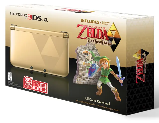 Zelda Nintendo 3DS XL with The Legend of Zelda: A Link Between Worlds is Official