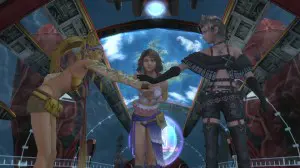Yuna and company in FFx-2