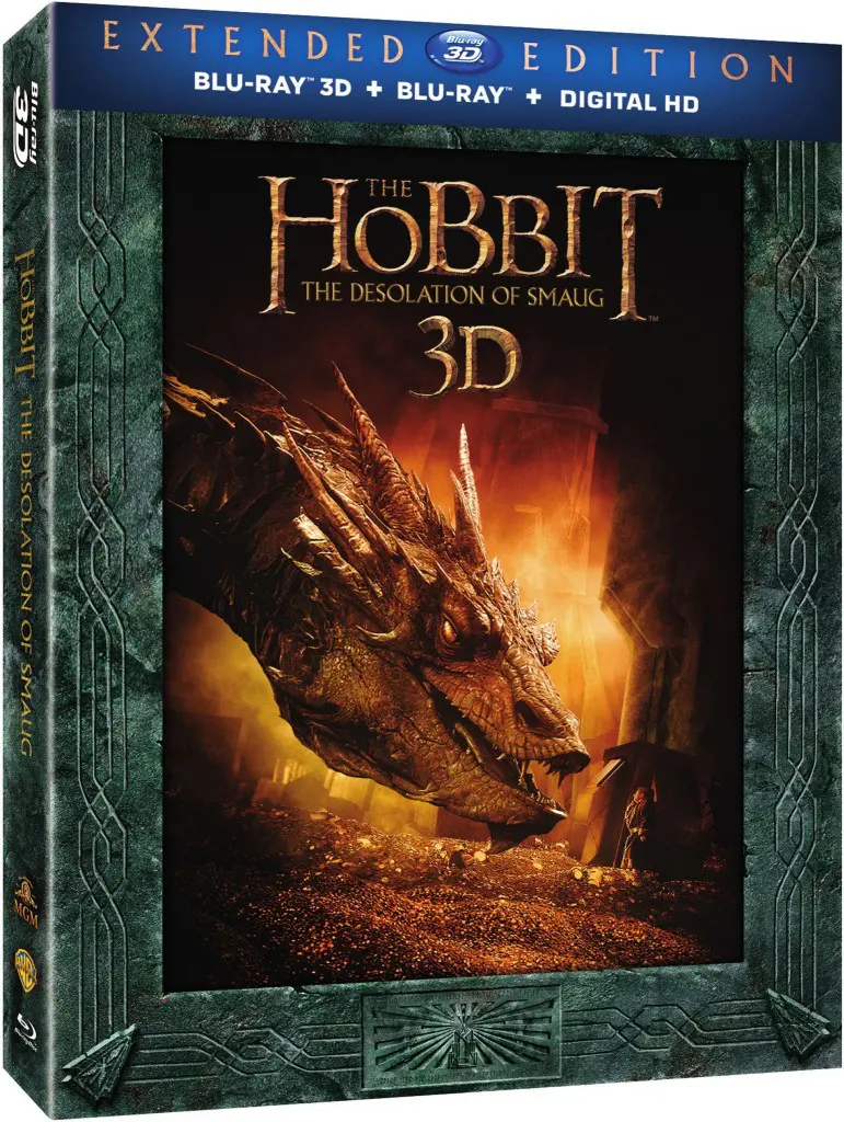 The Hobbit: The Desolation of Smaug Extended Edition Blu-ray 3D Cover Art