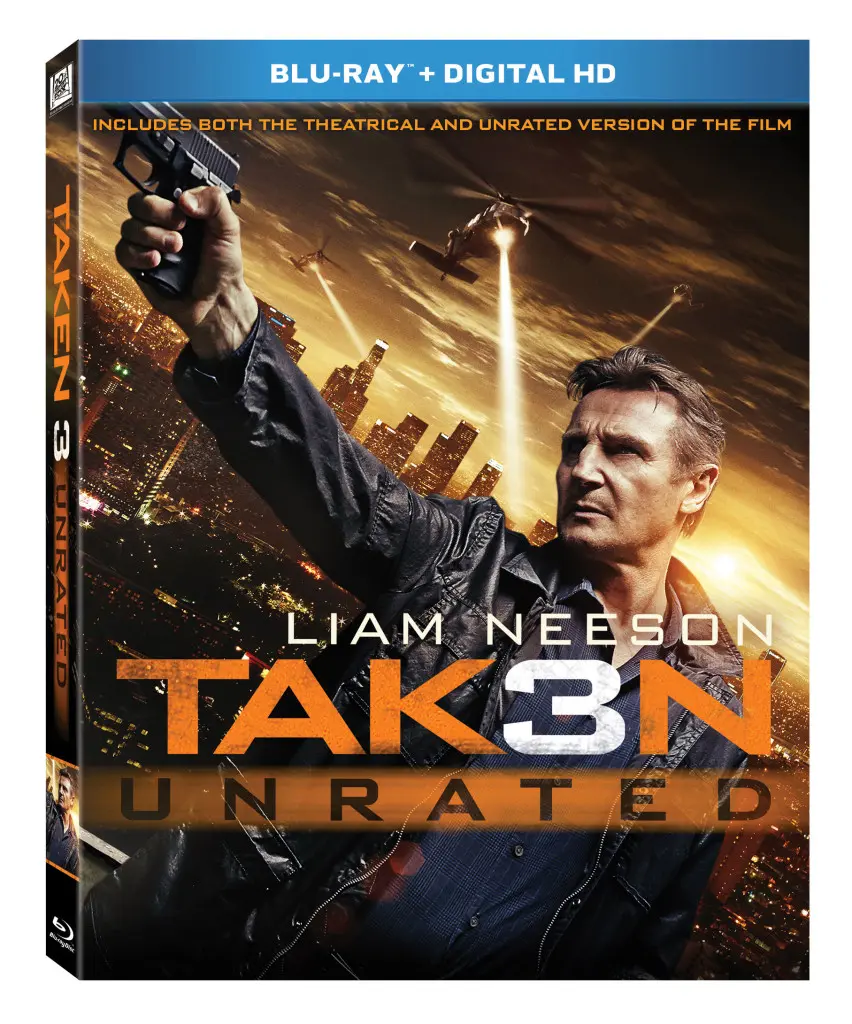 Taken 3 Blu-ray cover art