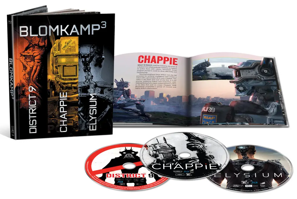 CHAPPiE Blomkamp Limited Edition Blu-ray cover art