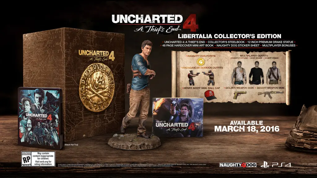 Uncharted 4 Collector's Edition in High Resolution