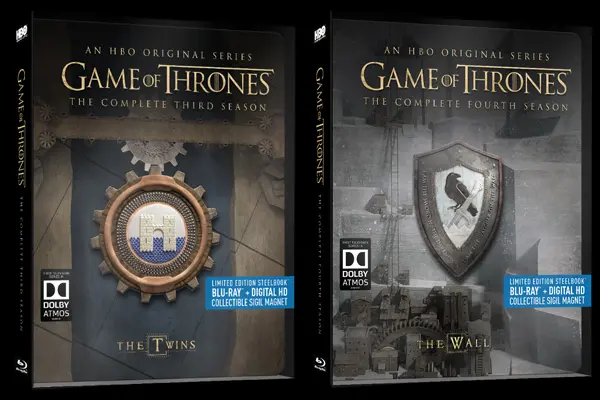 Game of Thrones Steelbook Blu-ray Seasons 3 and 4