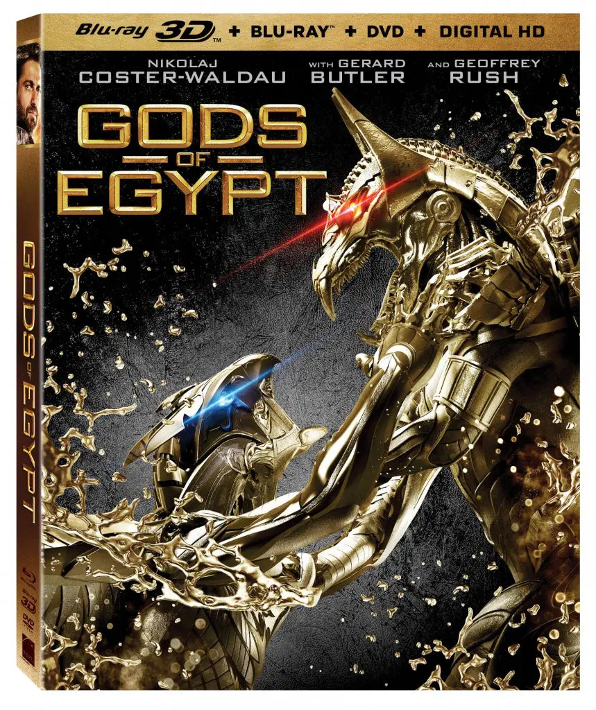 Gods of Egypt Blu-ray 3D cover art