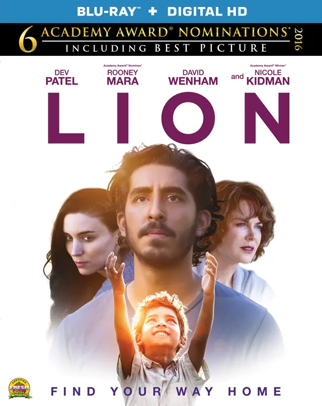 Lion Blu-ray cover art