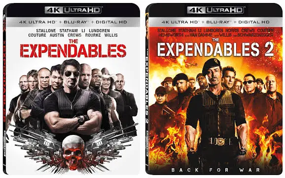 The Expendables 4K Blu-ray cover art