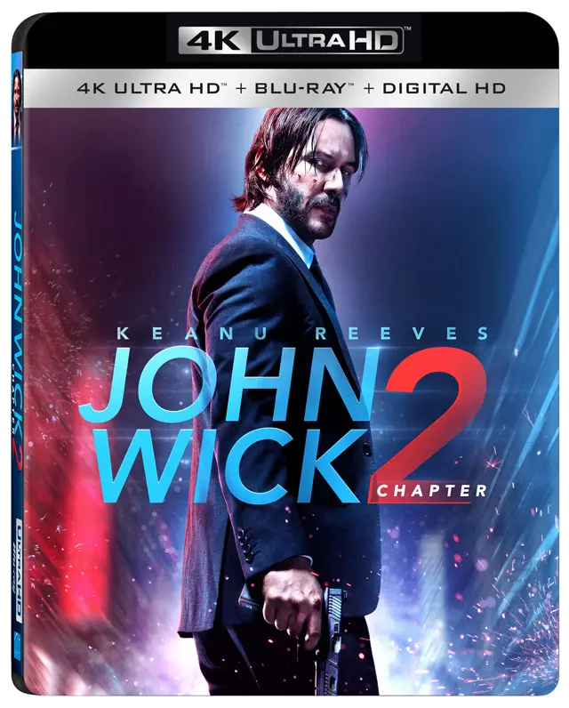 John Wick Chapter 2 4K Blu-ray cover art