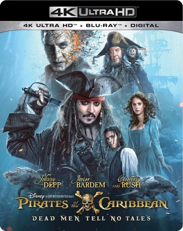 Pirates of the Caribbean: Dead Men Tell No Tales 4K Cover Art