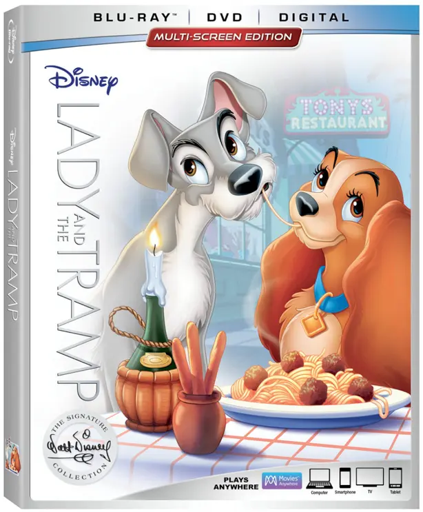 Lady and the Tramp Blu-ray cover art