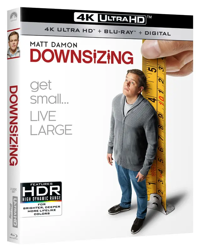 Downsizing 4K Blu-ray Cover Art