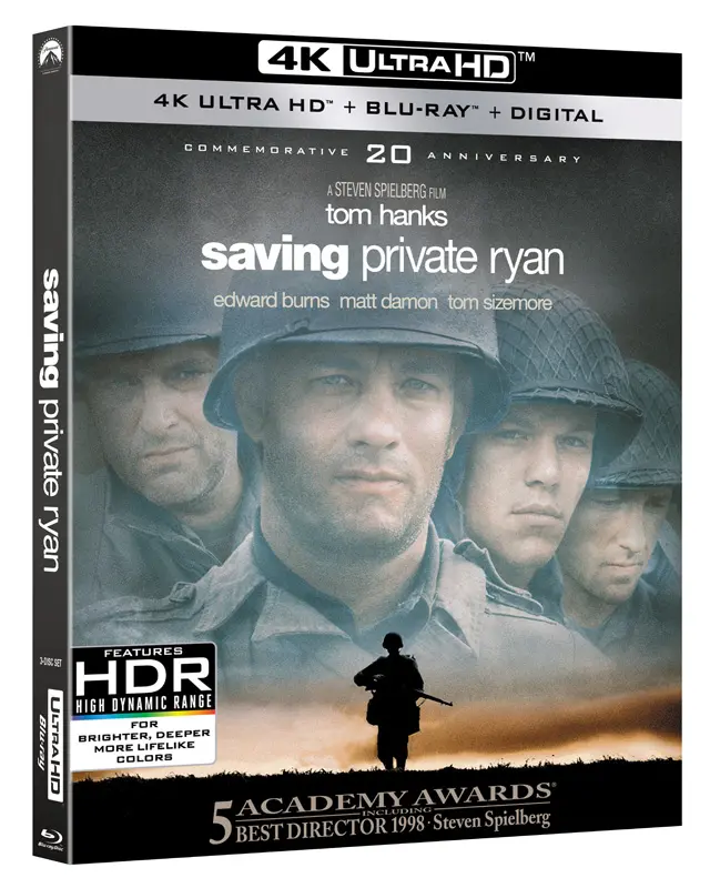 Saving Private Ryan 4K Blu-ray cover art