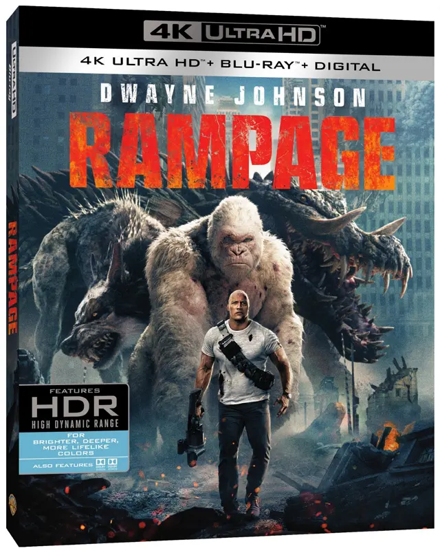 Rampage 4K UHD Blu-ray cover art