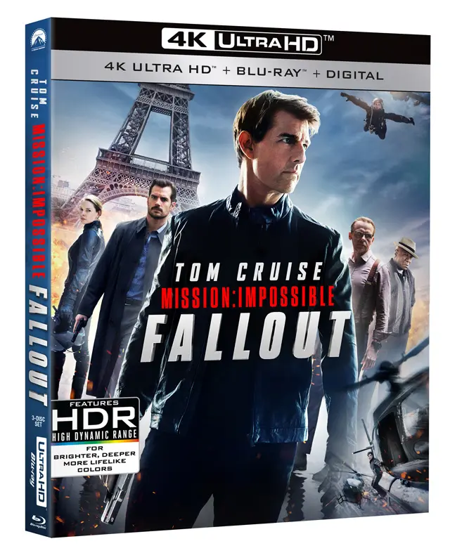 Mission: Impossible - Fallout 4K UHD Blu-ray cover art