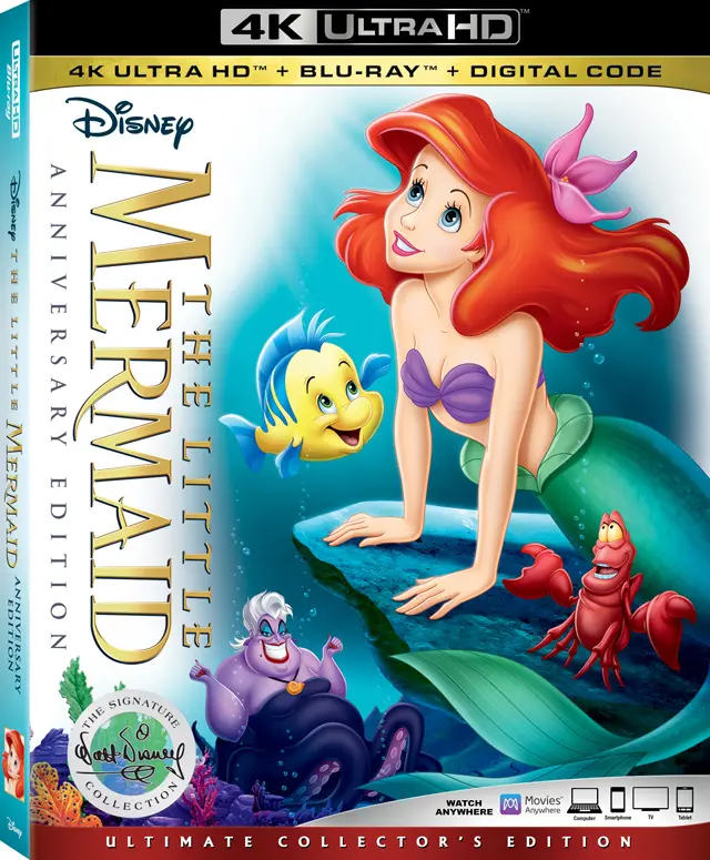 The Little Mermaid 4K Blu-ray Cover Art