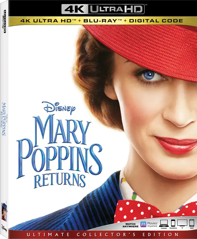 Mary Poppins Returns 4K Ultra HD Cover Art