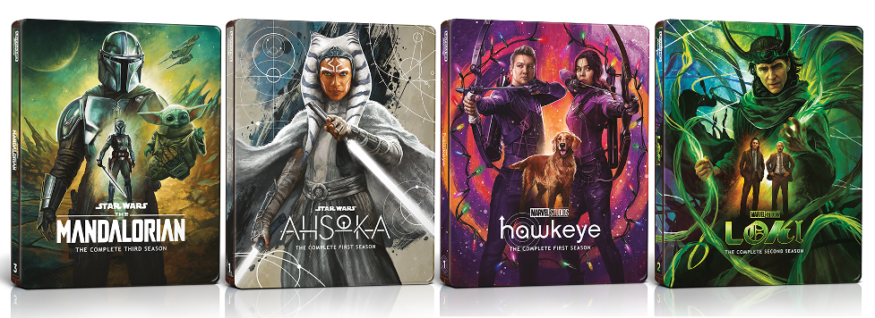 Disney+ on 4K UHD SteelBooks Continues with Hawkeye, Ahsoka & More