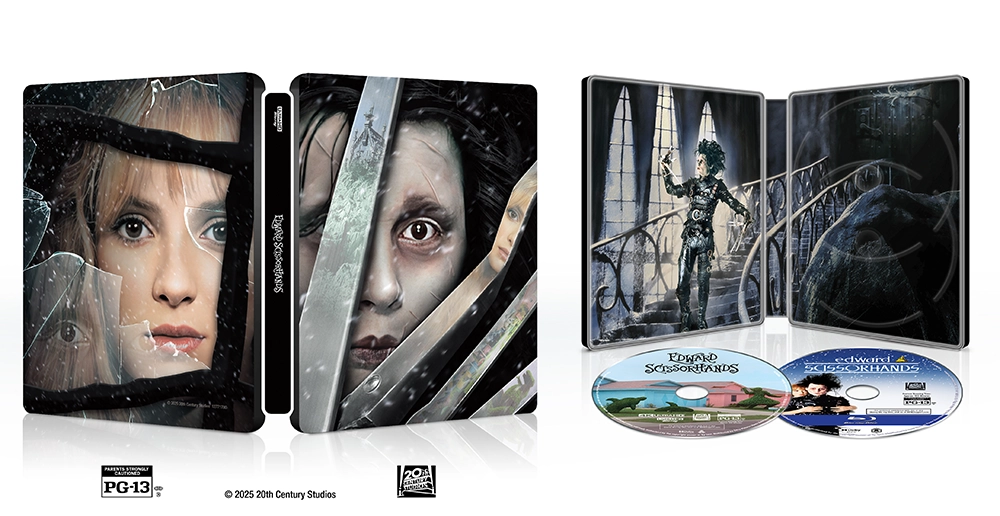 Tim Burton's Edward Scissorhands Cuts Out 4K UHD Blu-ray Steelbook Release